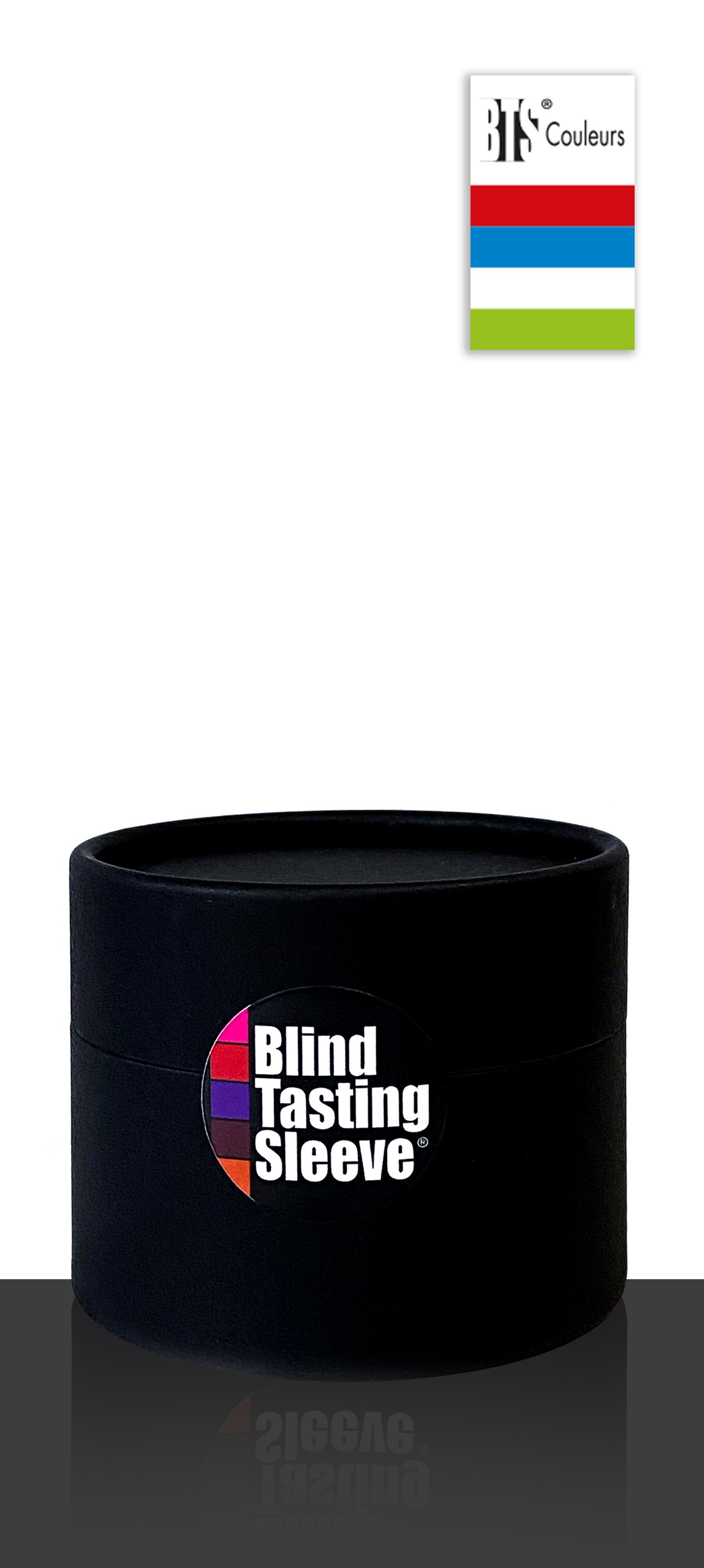 BLACK CARDBOARD TUBE BOX 4 BLIND TASTING SLEEVE® - 75 CL