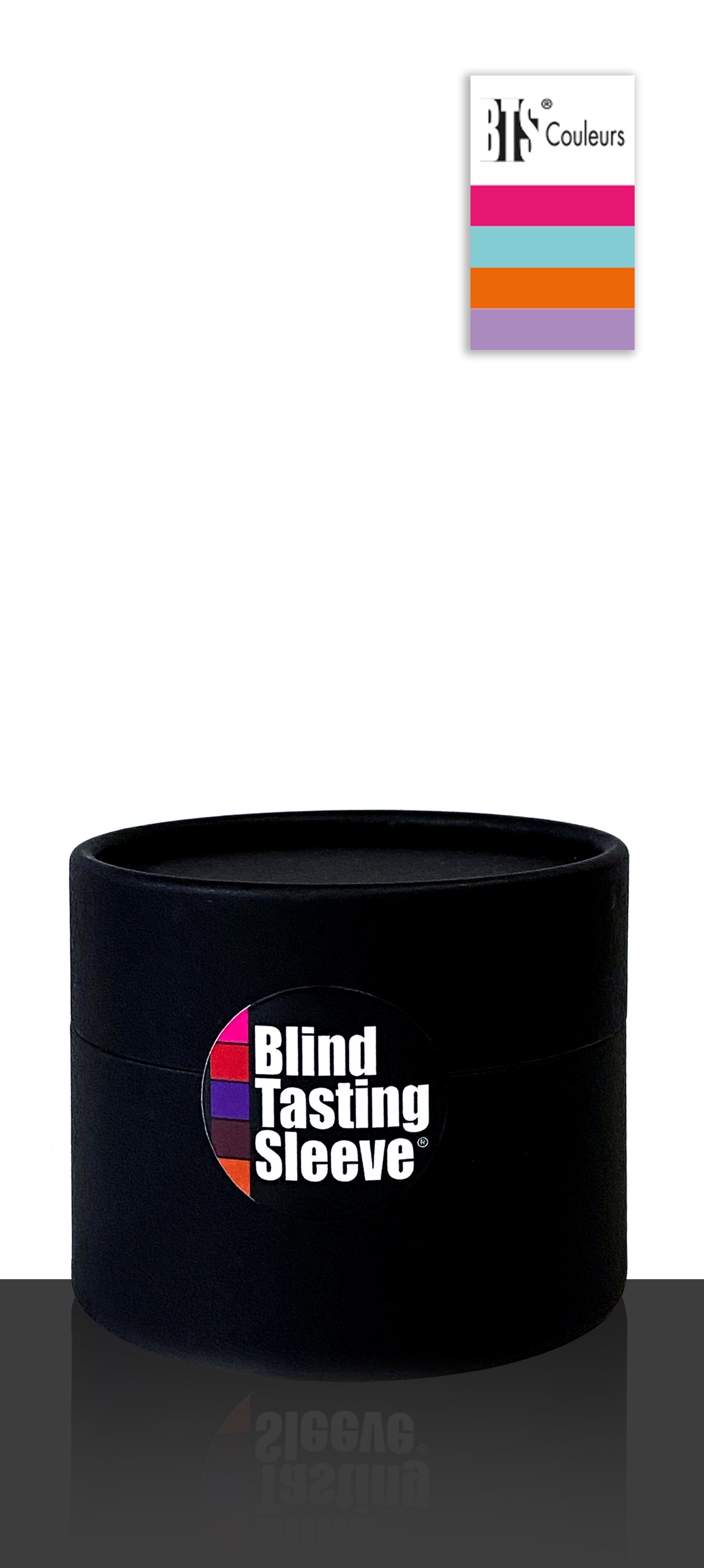 Boîte tube noire 4 Blind Tasting Sleeve® 75 CL - Frutti