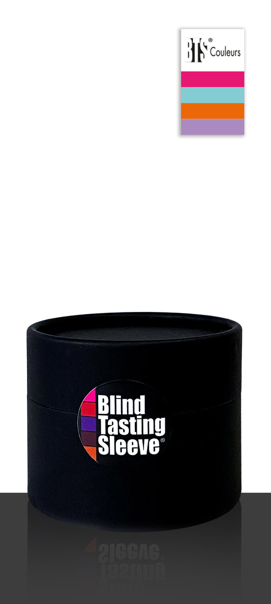 BLACK CARDBOARD TUBE BOX 4 BLIND TASTING SLEEVE® 75 CL